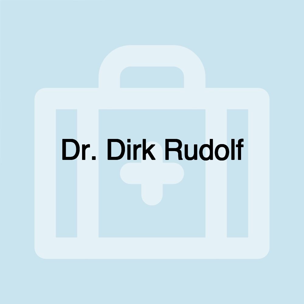 Dr. Dirk Rudolf