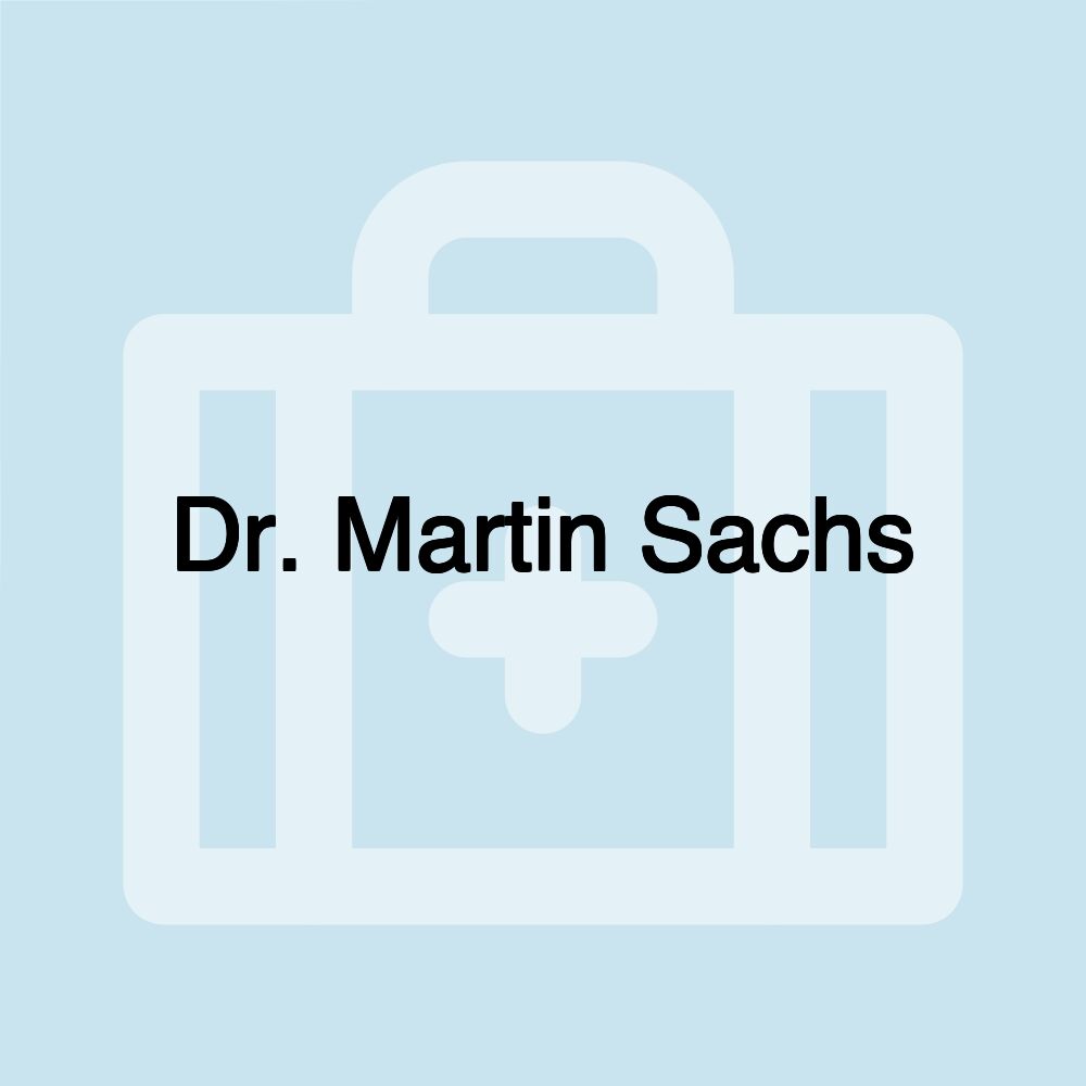 Dr. Martin Sachs