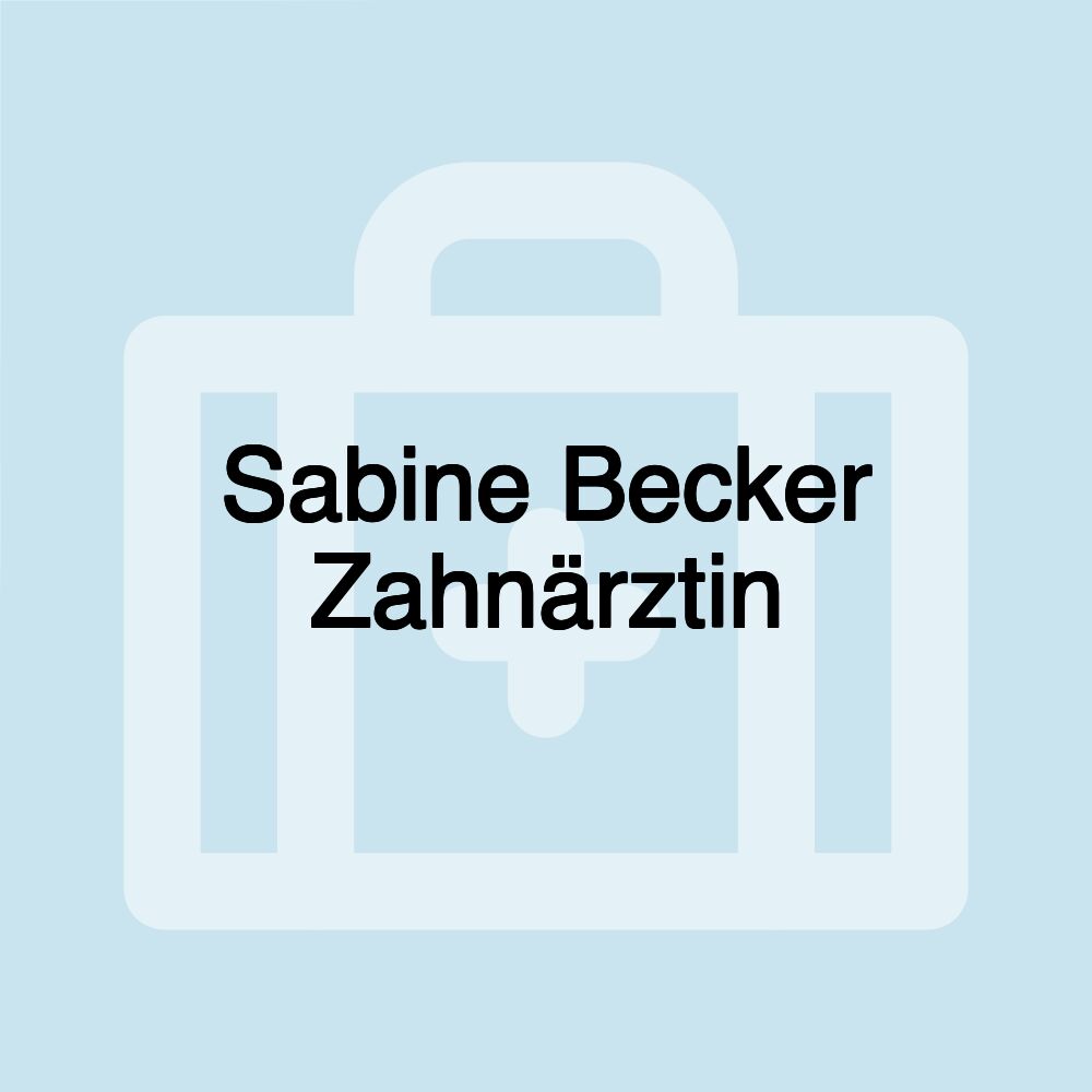 Sabine Becker Zahnärztin