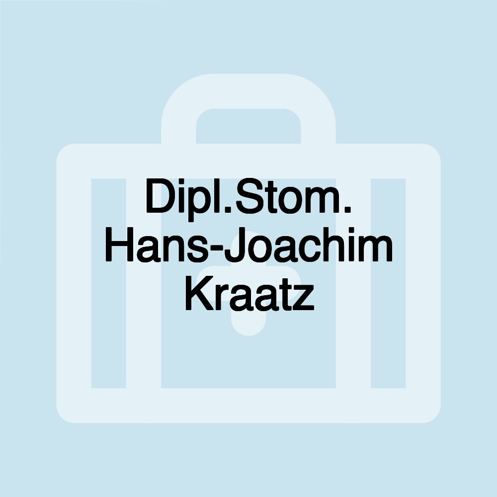 Dipl.Stom. Hans-Joachim Kraatz