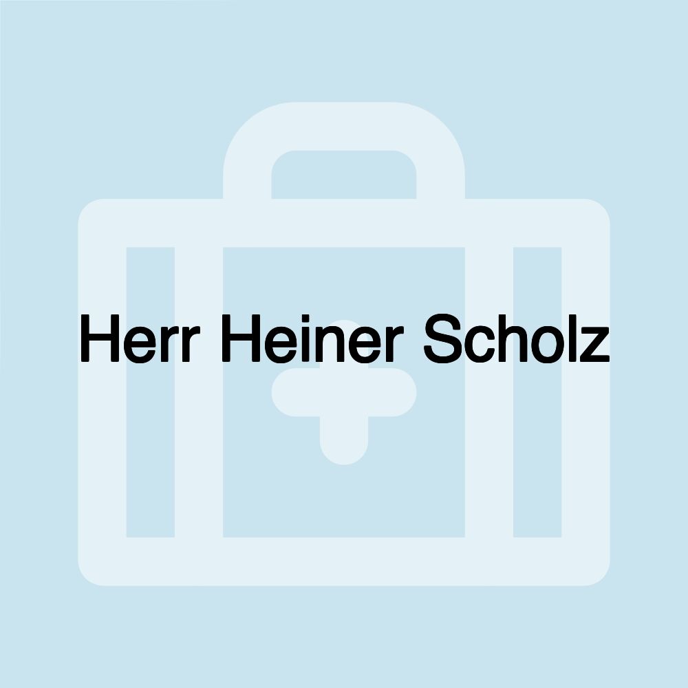 Herr Heiner Scholz