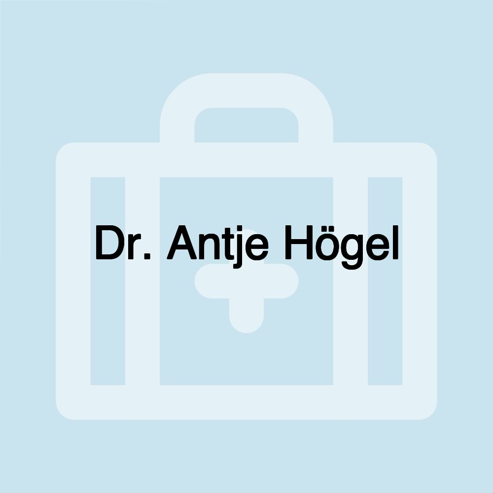 Dr. Antje Högel