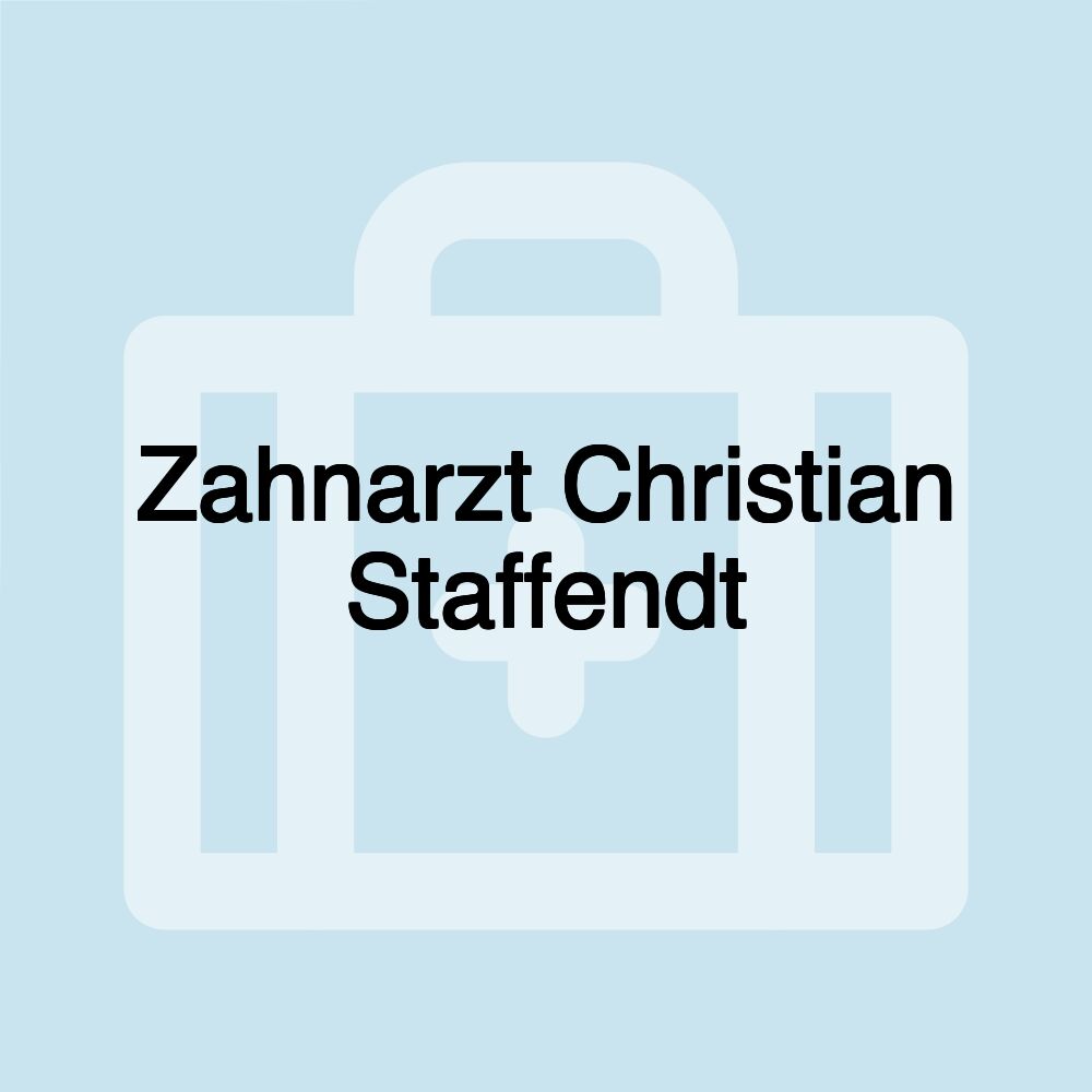 Zahnarzt Christian Staffendt