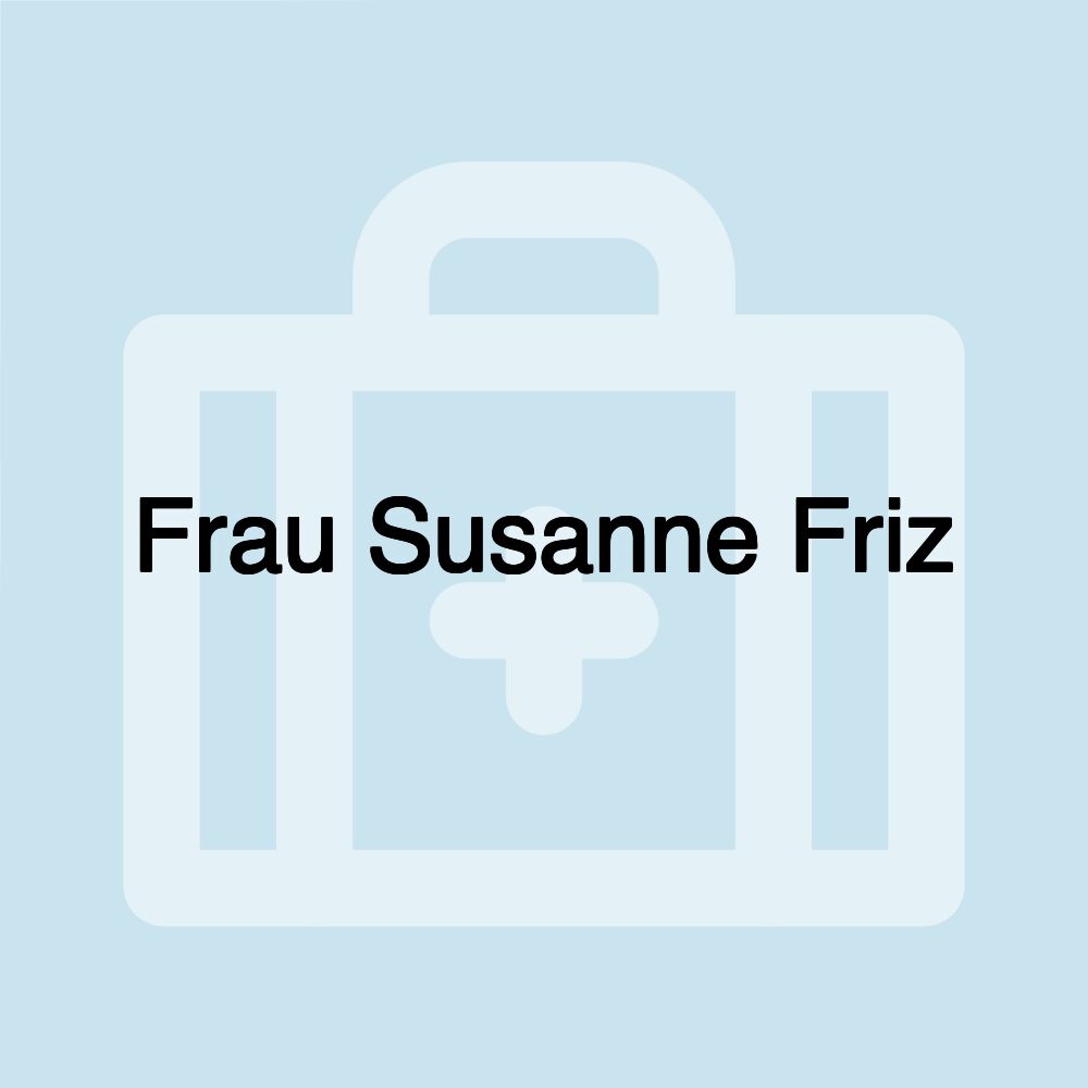 Frau Susanne Friz