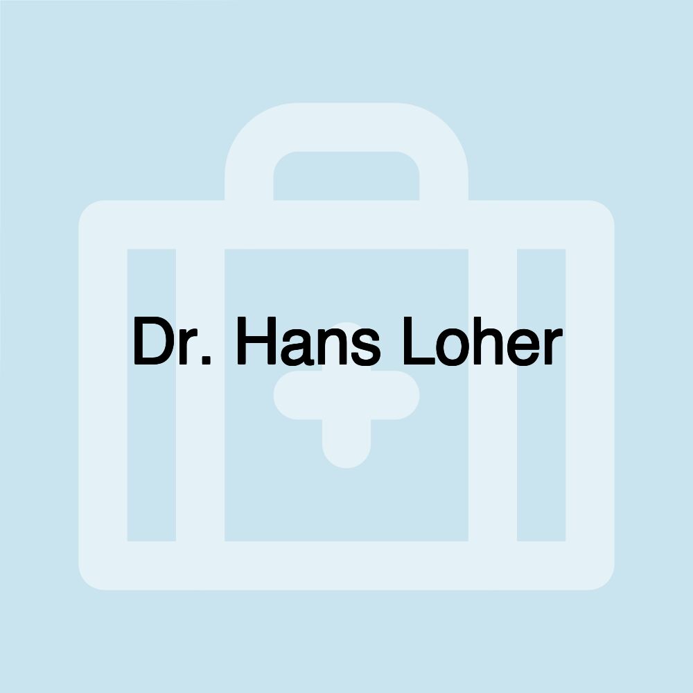 Dr. Hans Loher