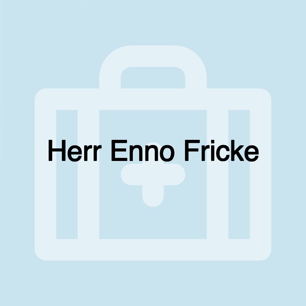 Herr Enno Fricke