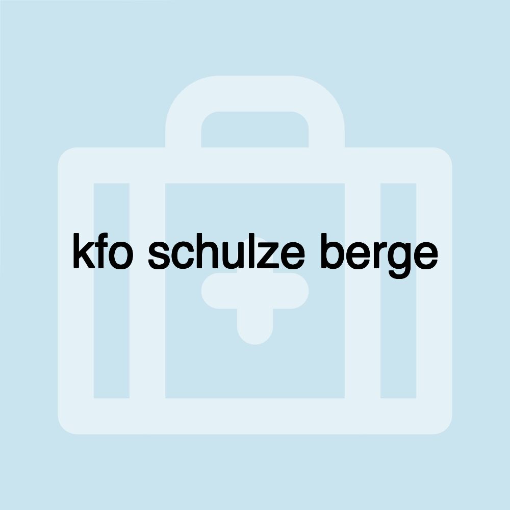 kfo schulze berge