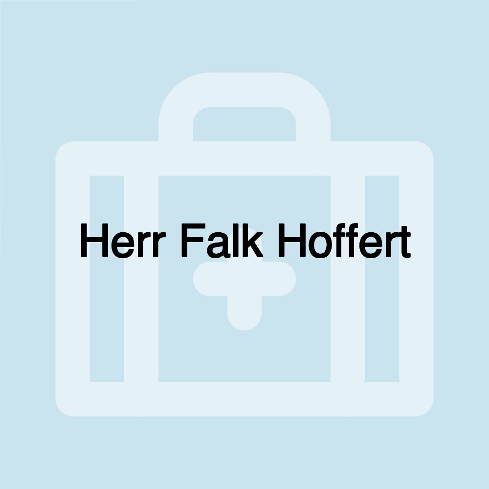 Herr Falk Hoffert