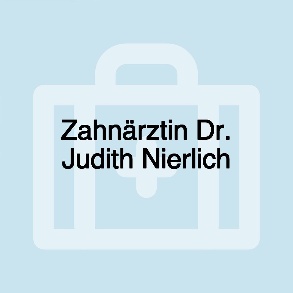 Zahnärztin Dr. Judith Nierlich