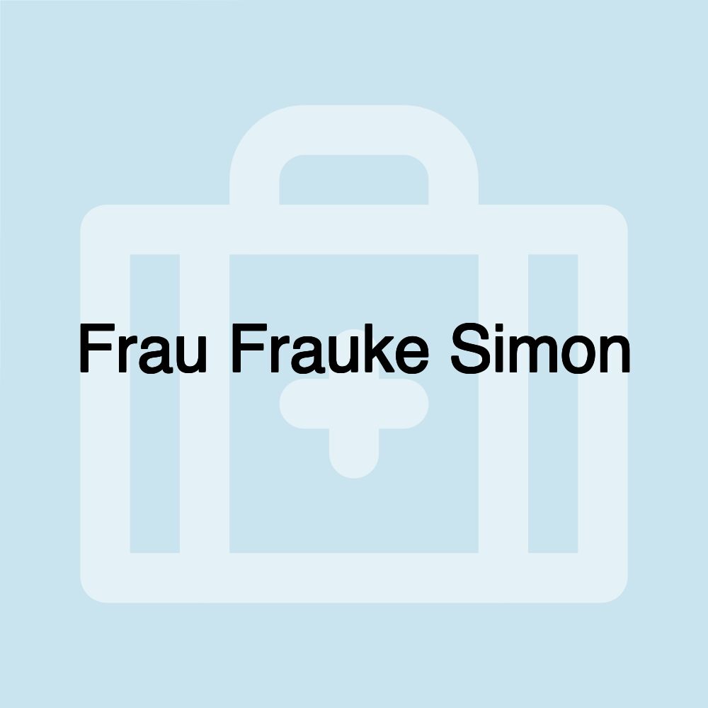 Frau Frauke Simon