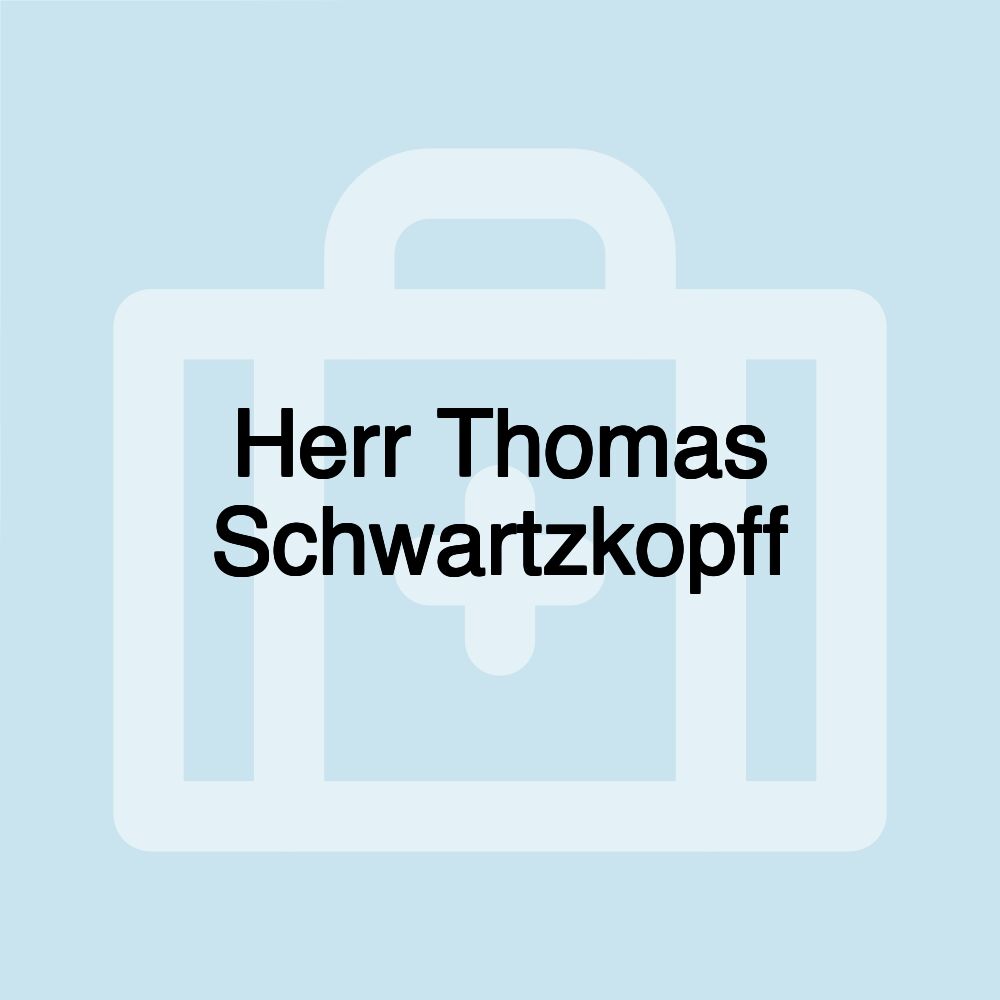 Herr Thomas Schwartzkopff