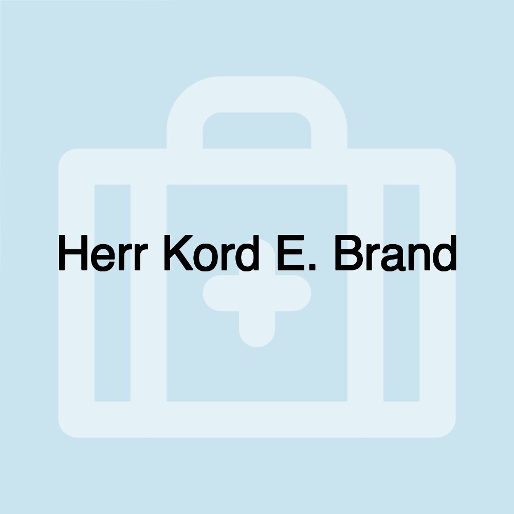 Herr Kord E. Brand