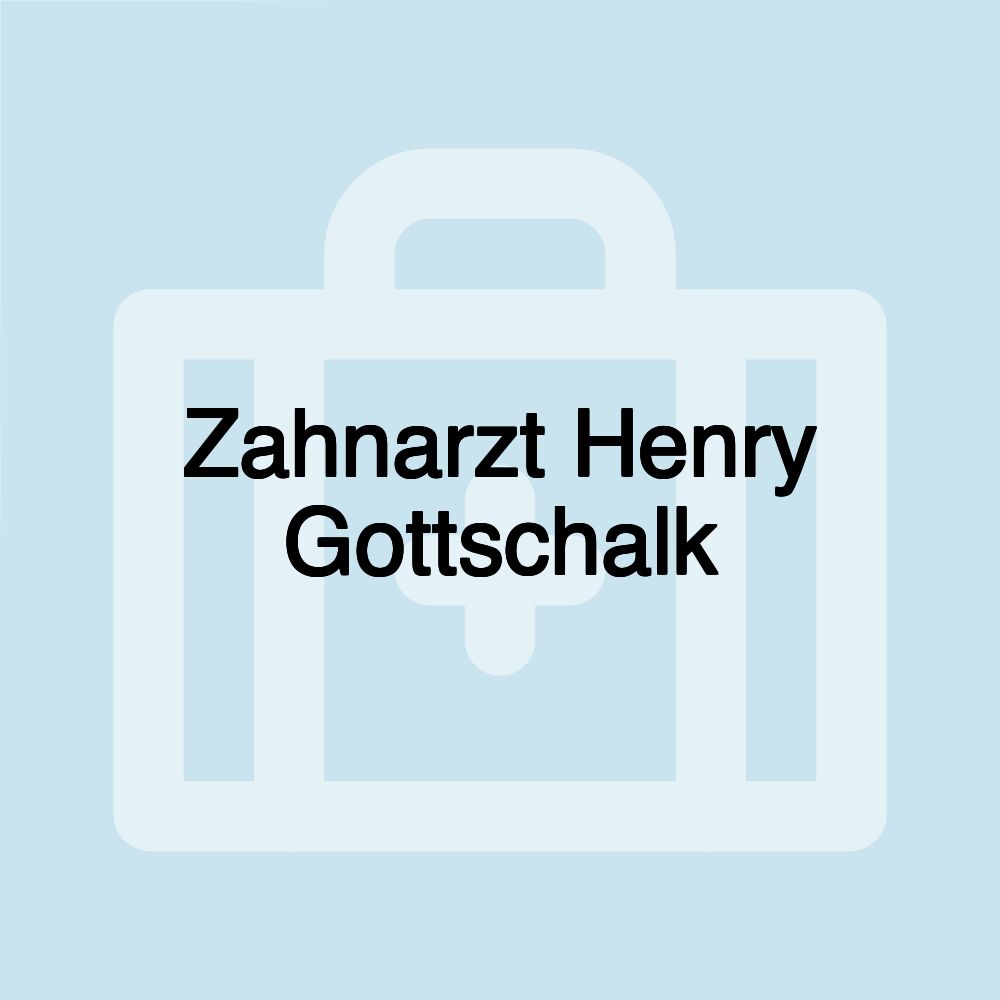 Zahnarzt Henry Gottschalk