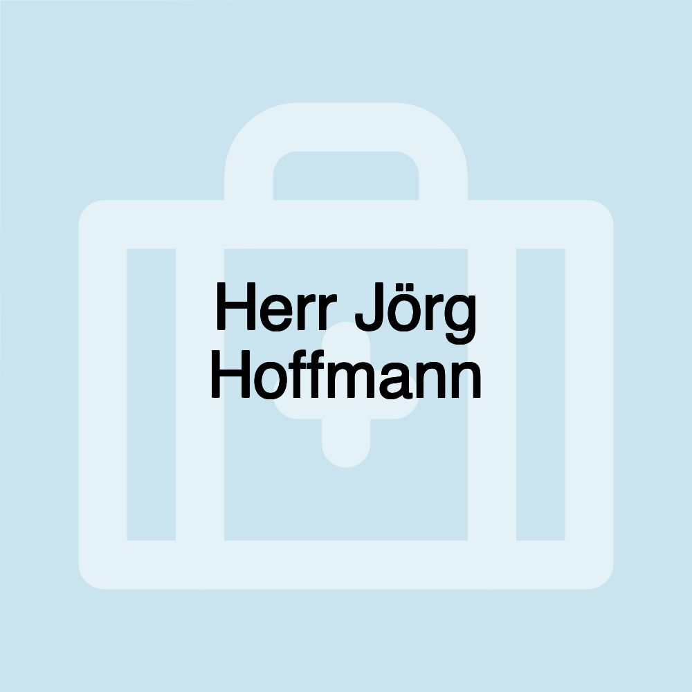 Herr Jörg Hoffmann