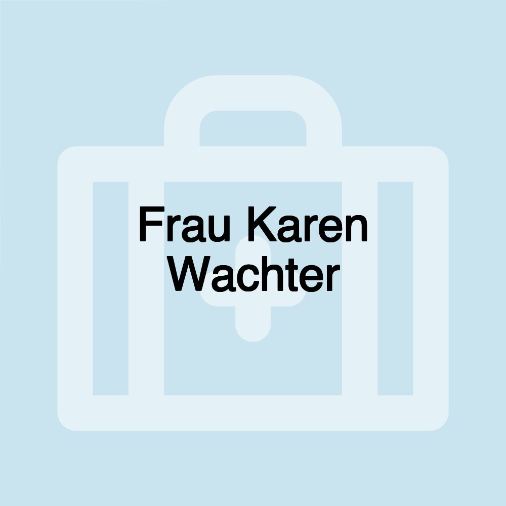 Frau Karen Wachter