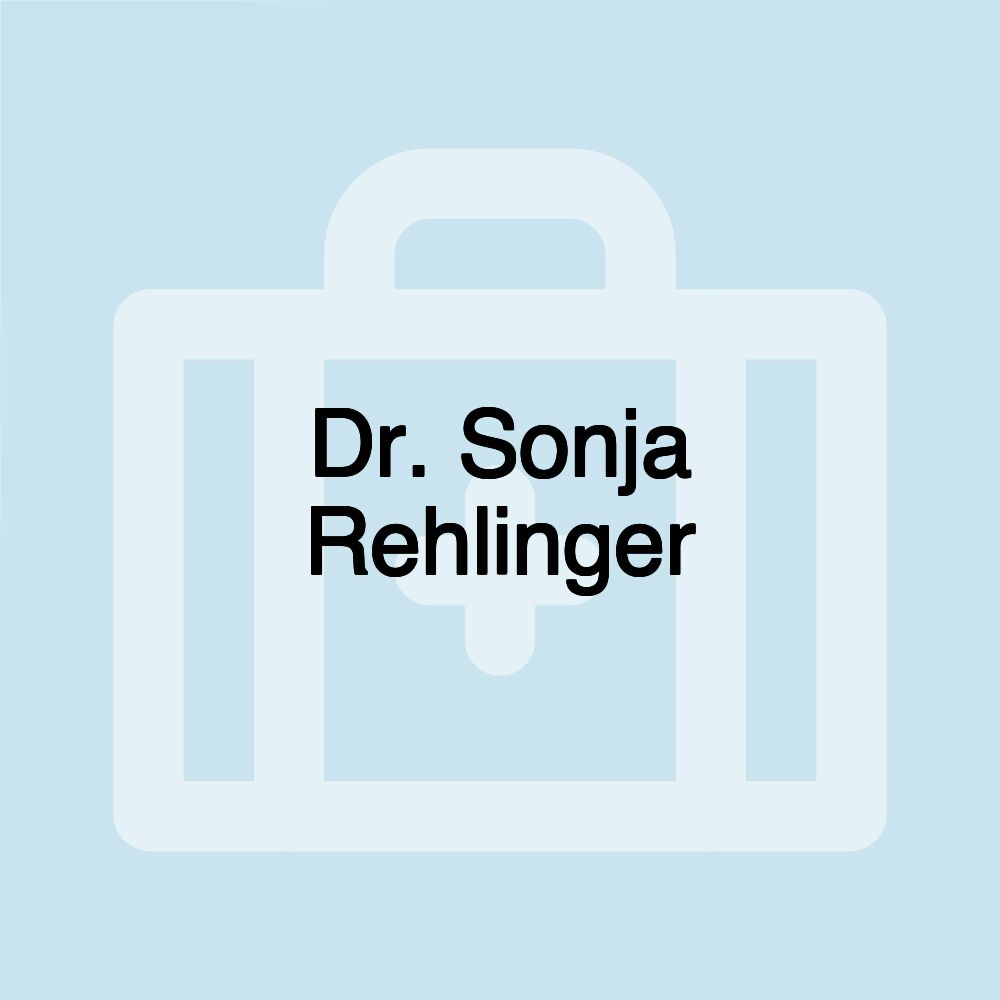 Dr. Sonja Rehlinger