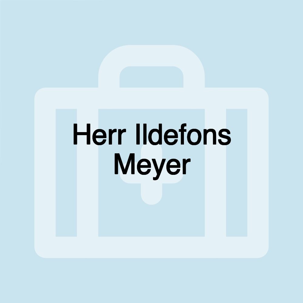 Herr Ildefons Meyer