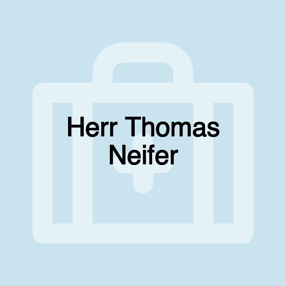 Herr Thomas Neifer