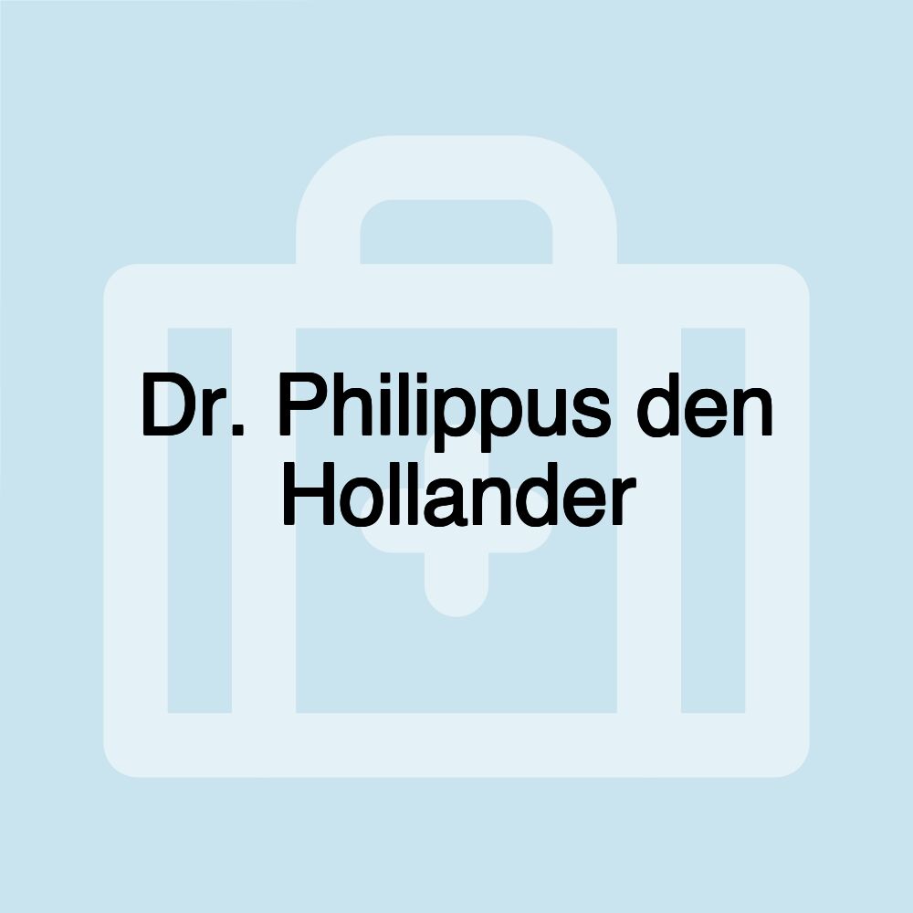 Dr. Philippus den Hollander