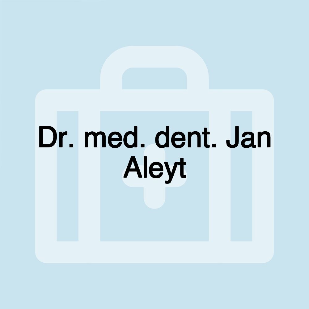 Dr. med. dent. Jan Aleyt