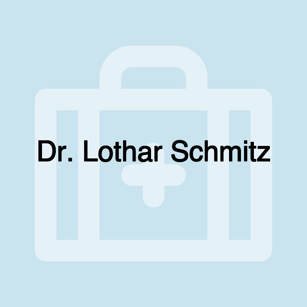 Dr. Lothar Schmitz