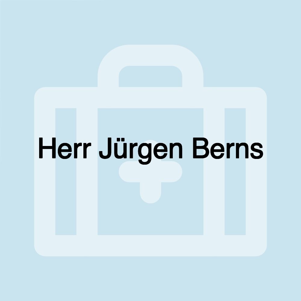 Herr Jürgen Berns