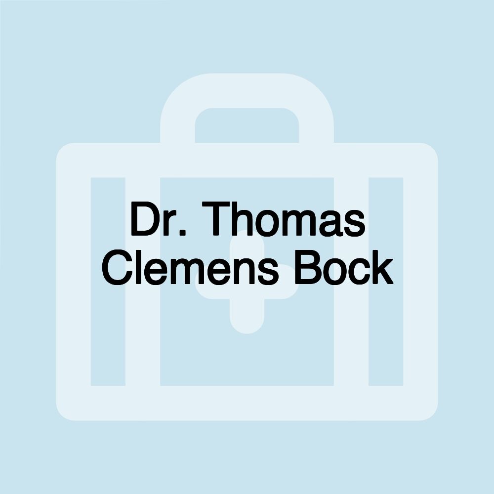 Dr. Thomas Clemens Bock