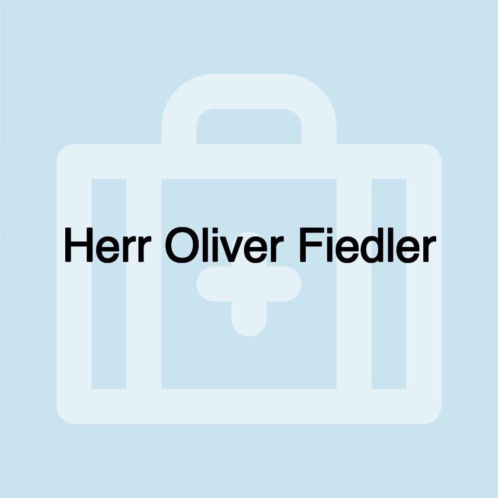 Herr Oliver Fiedler