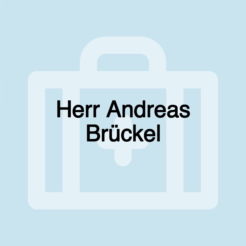 Herr Andreas Brückel