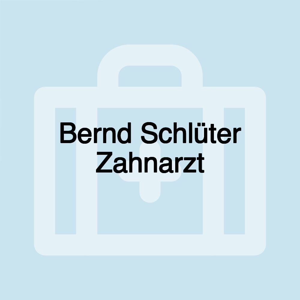 Bernd Schlüter Zahnarzt