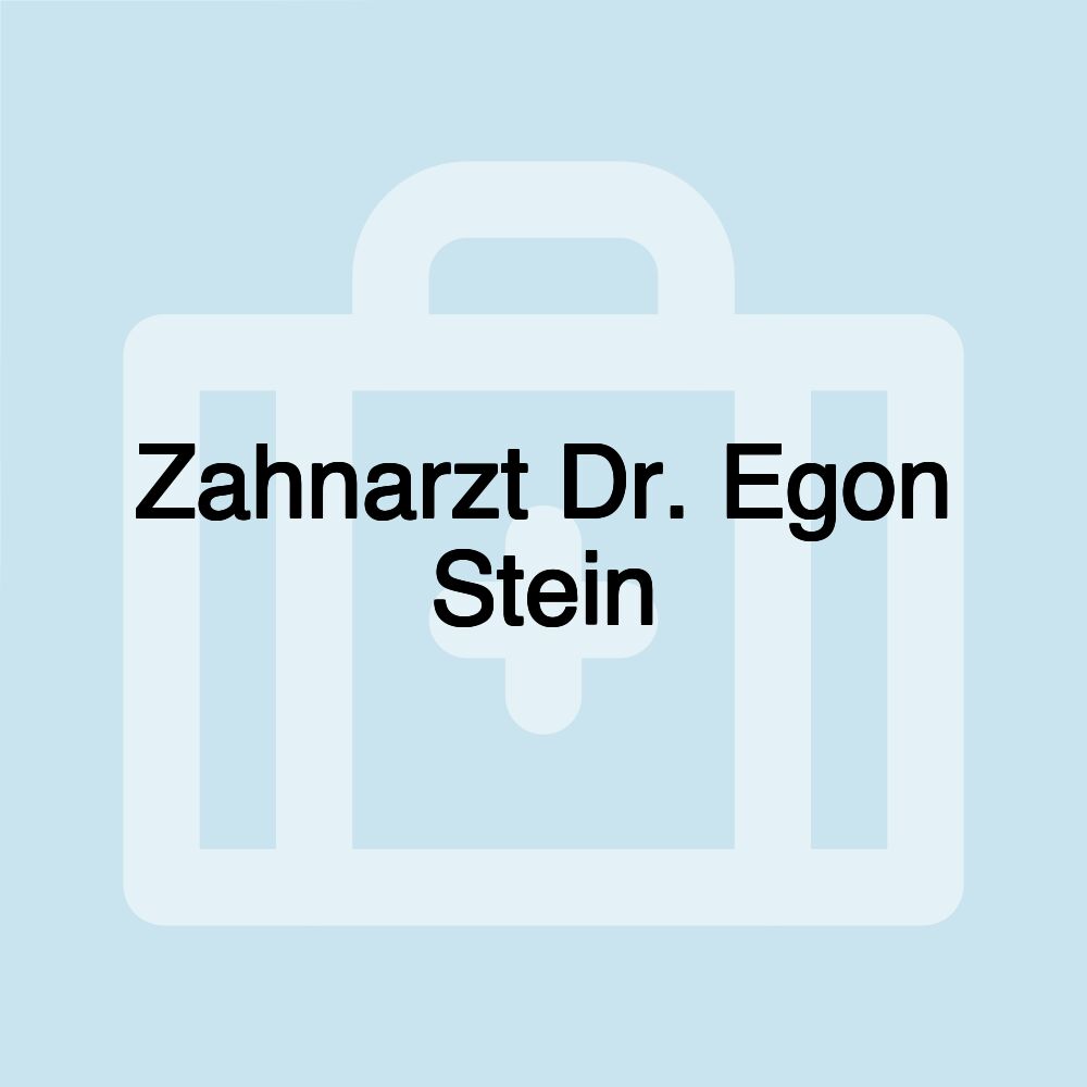 Zahnarzt Dr. Egon Stein