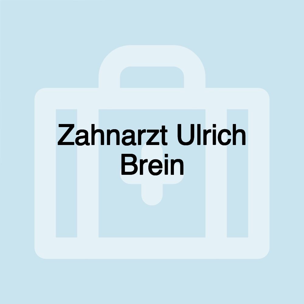 Zahnarzt Ulrich Brein