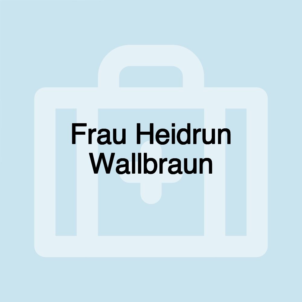 Frau Heidrun Wallbraun