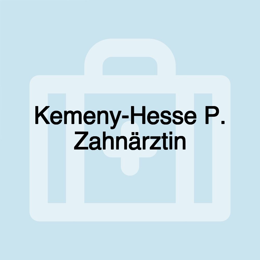 Kemeny-Hesse P. Zahnärztin