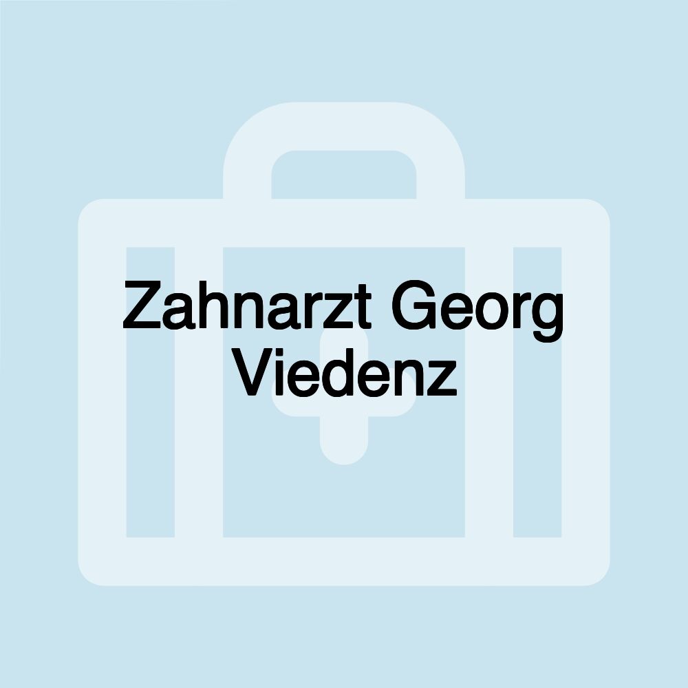 Zahnarzt Georg Viedenz