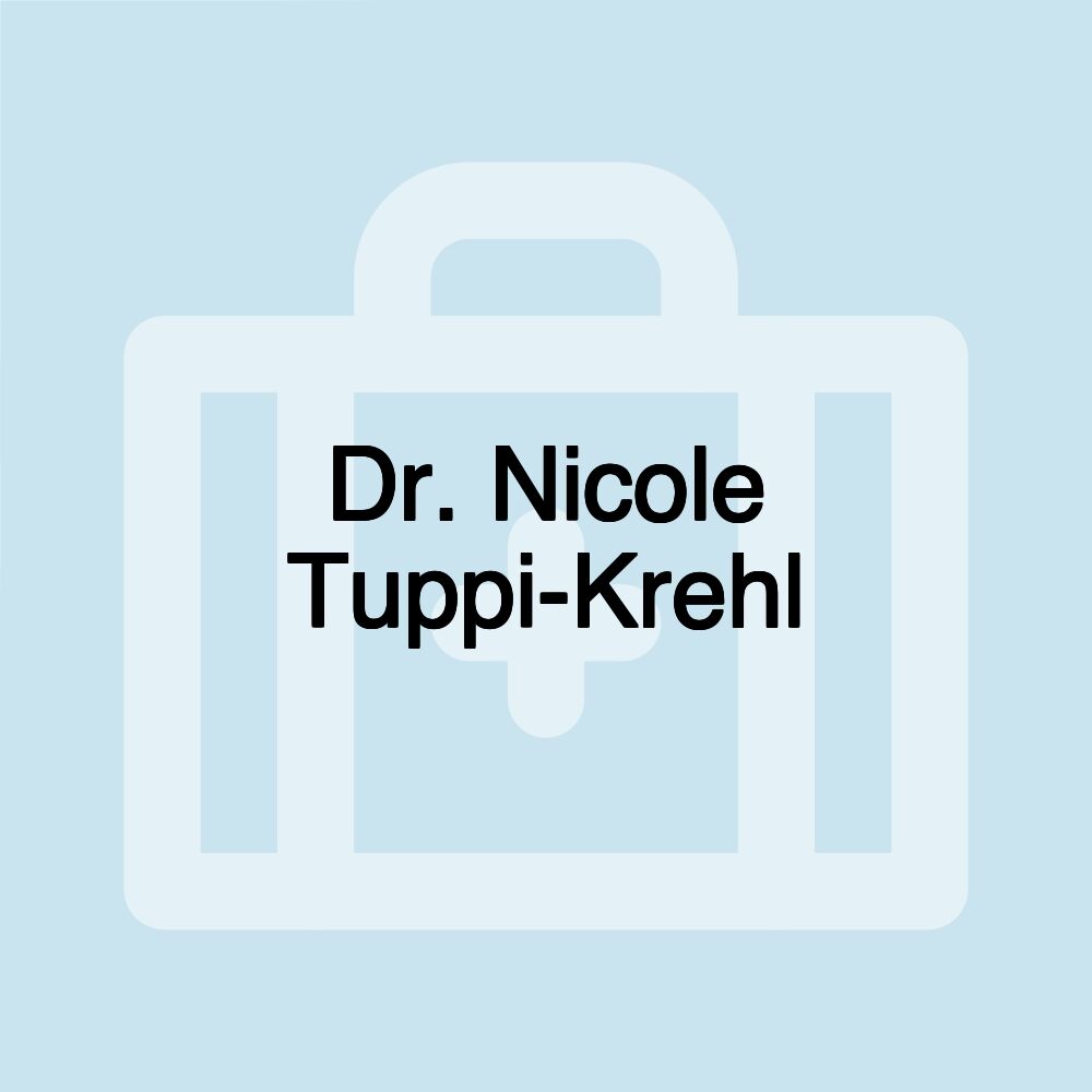 Dr. Nicole Tuppi-Krehl