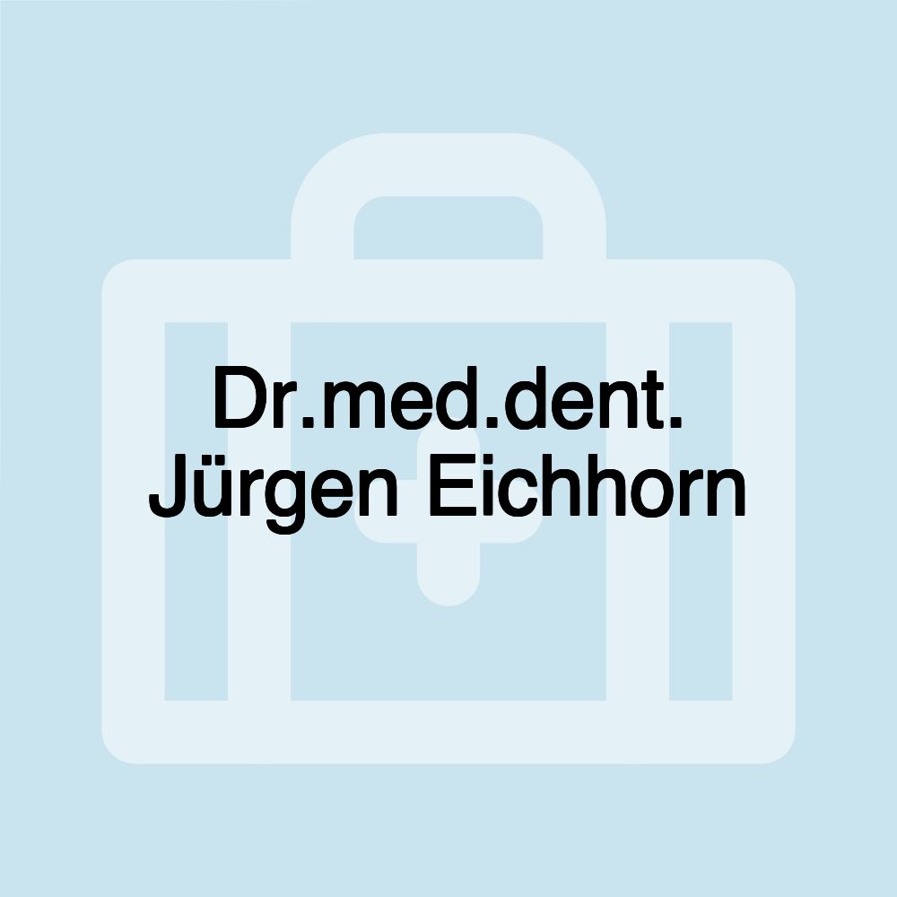 Dr.med.dent. Jürgen Eichhorn