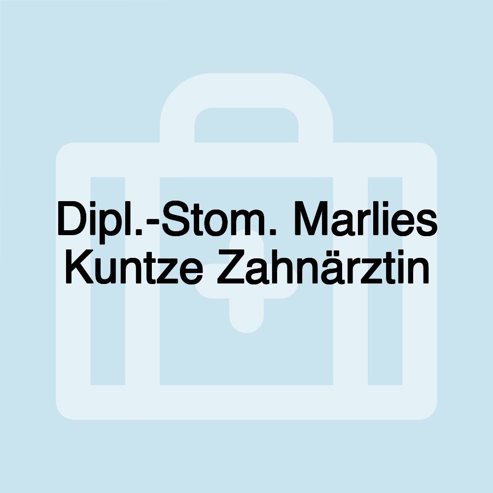 Dipl.-Stom. Marlies Kuntze Zahnärztin