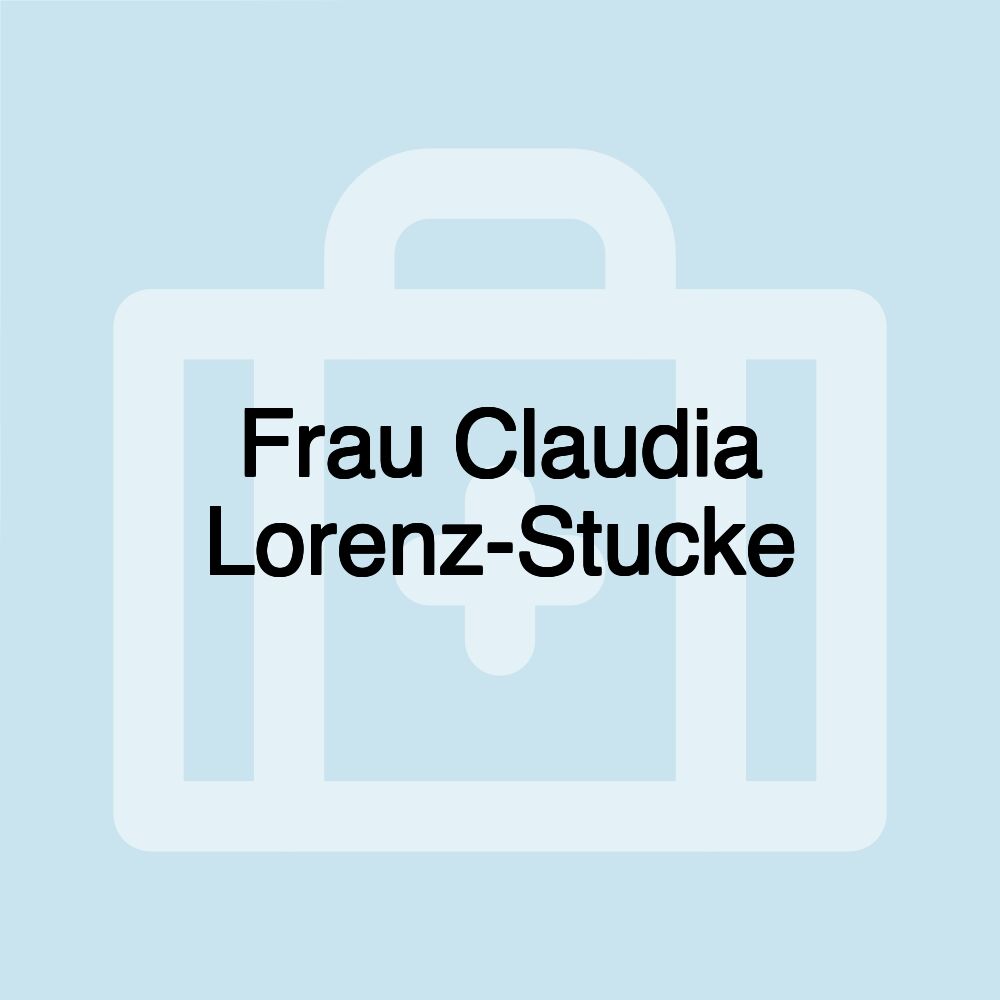 Frau Claudia Lorenz-Stucke