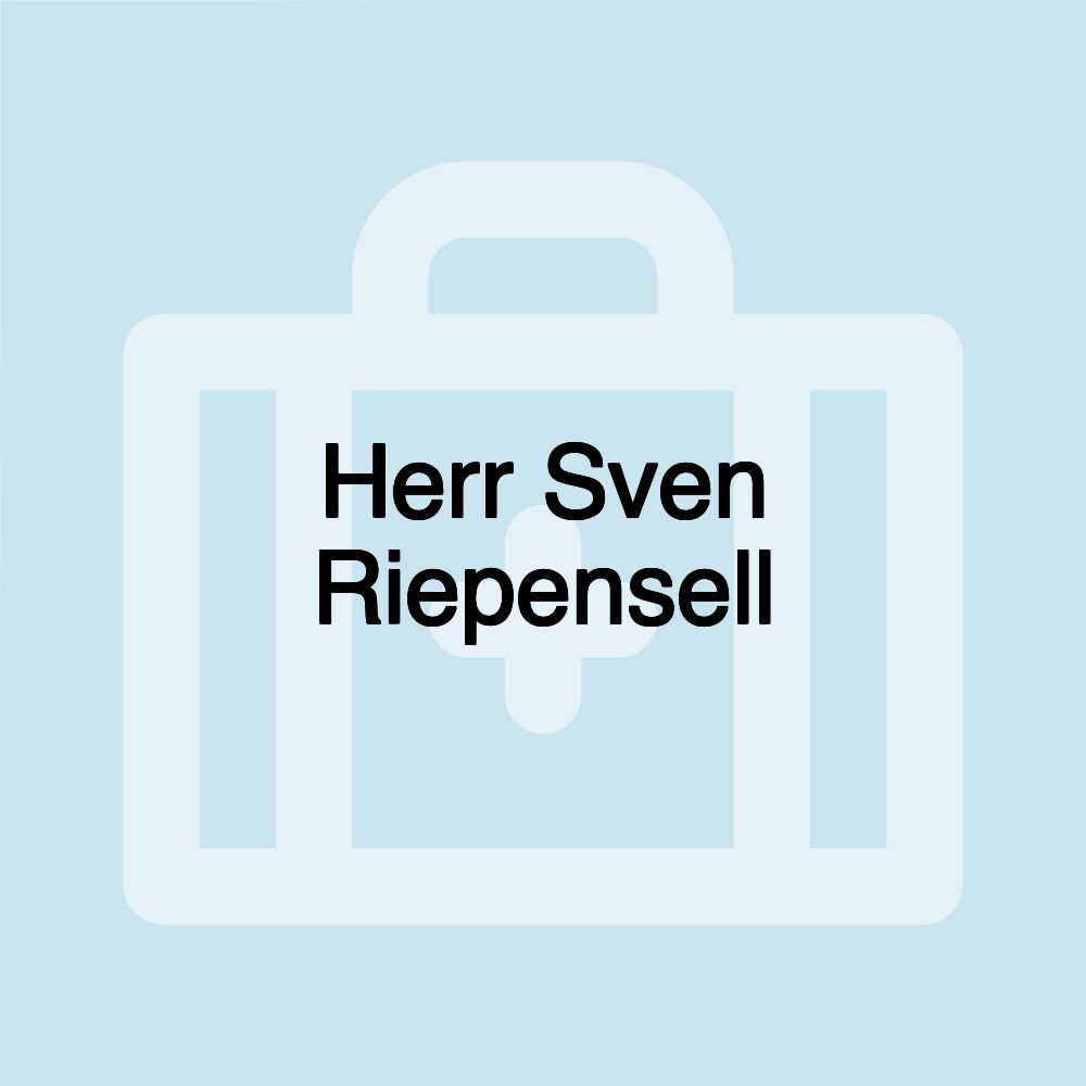 Herr Sven Riepensell