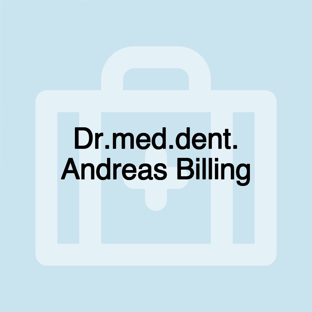 Dr.med.dent. Andreas Billing