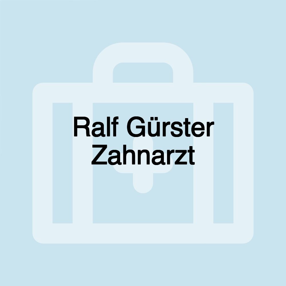 Ralf Gürster Zahnarzt