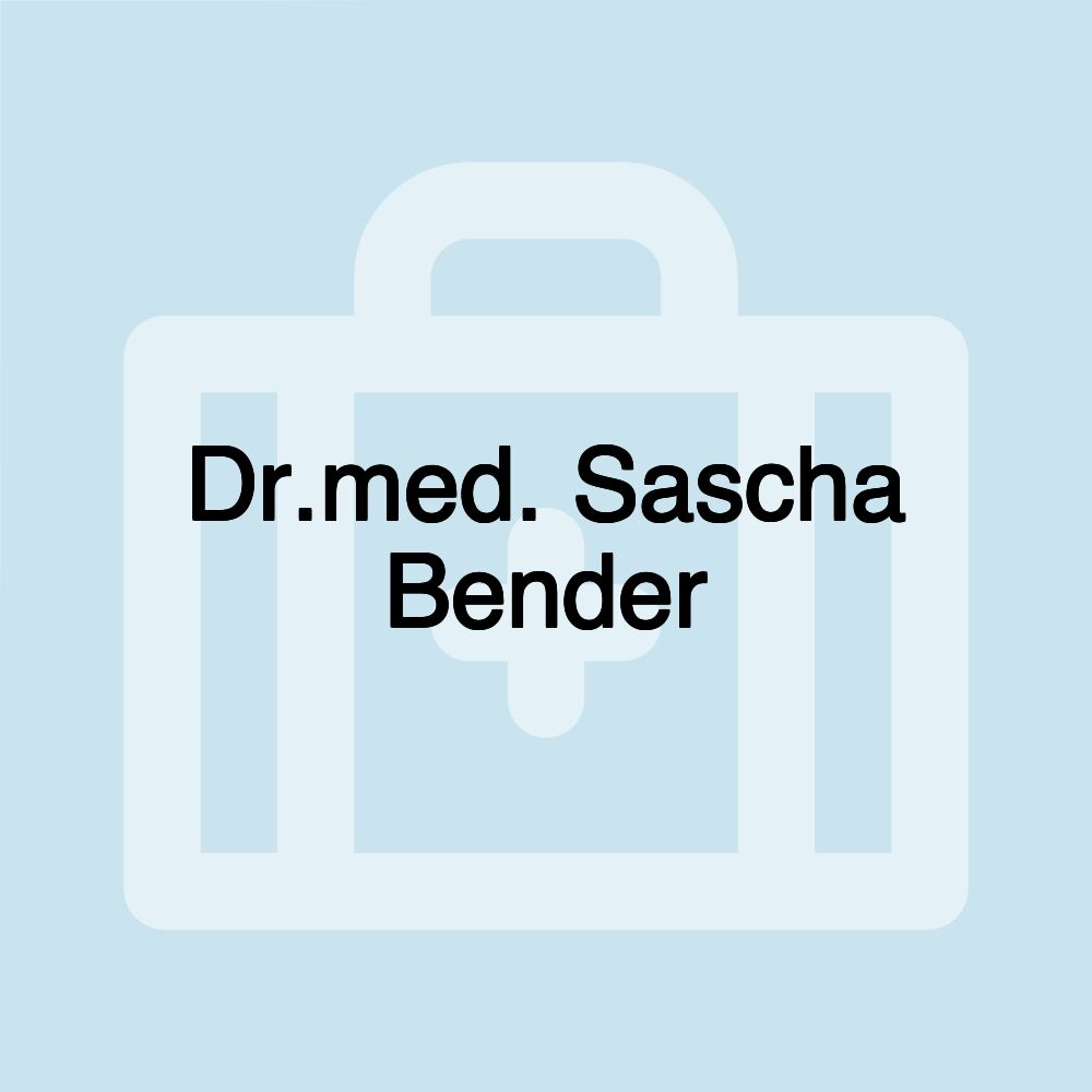 Dr.med. Sascha Bender