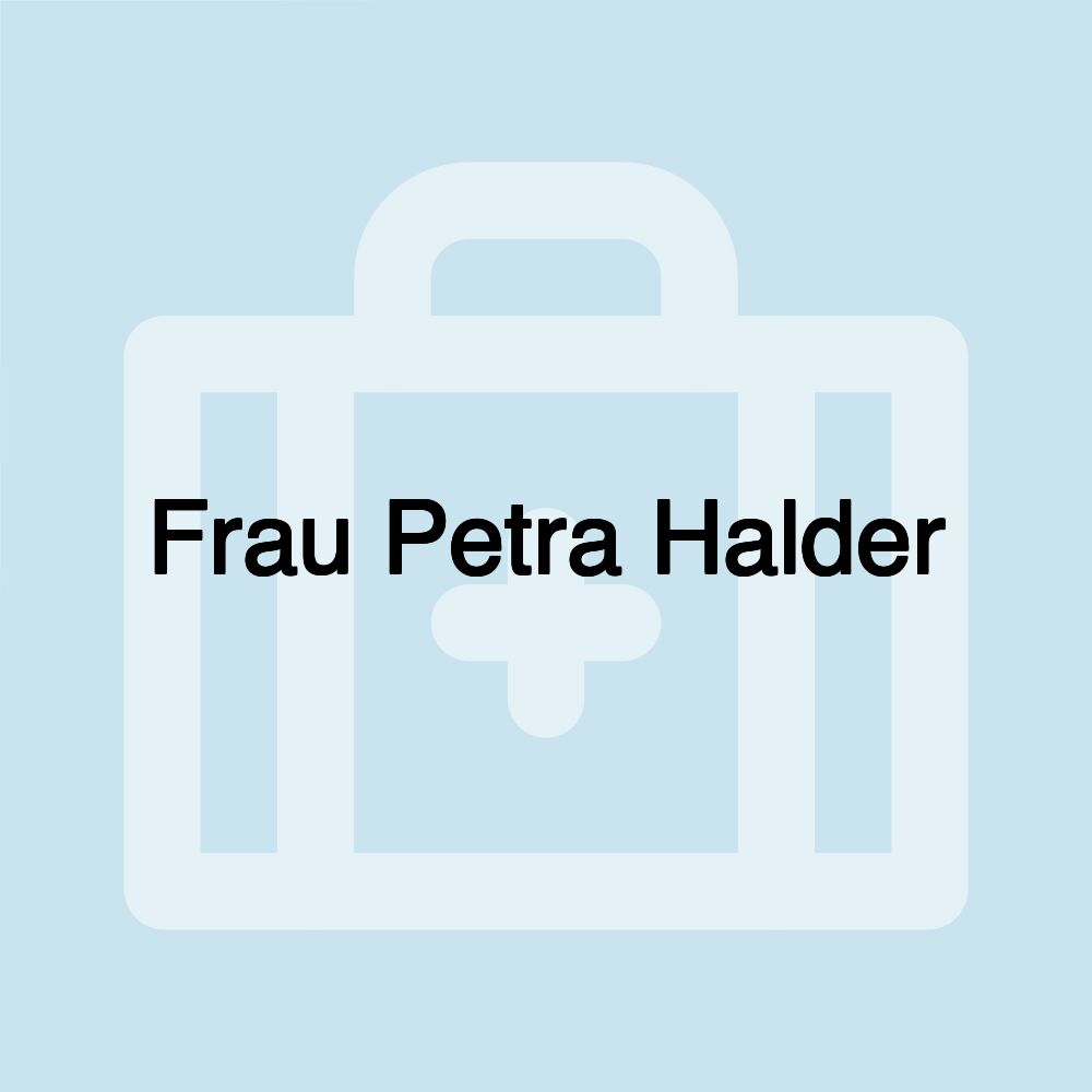 Frau Petra Halder