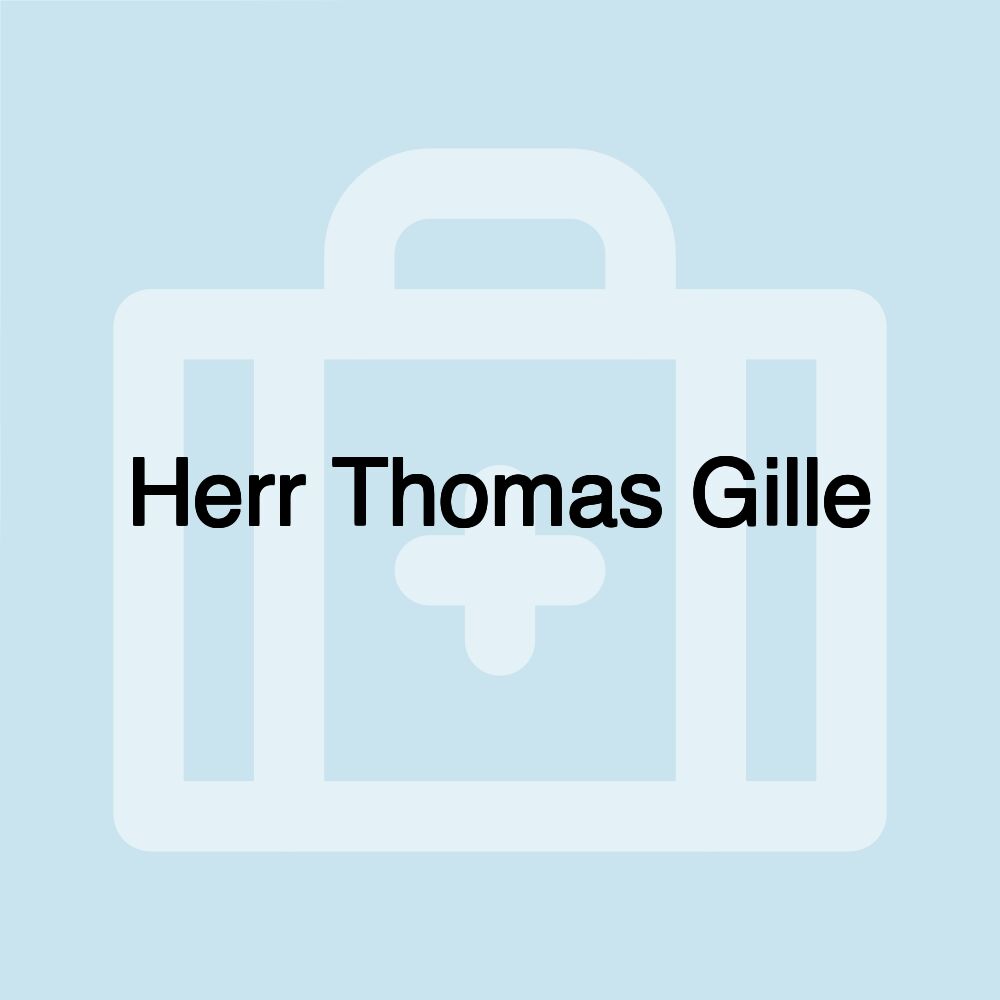 Herr Thomas Gille