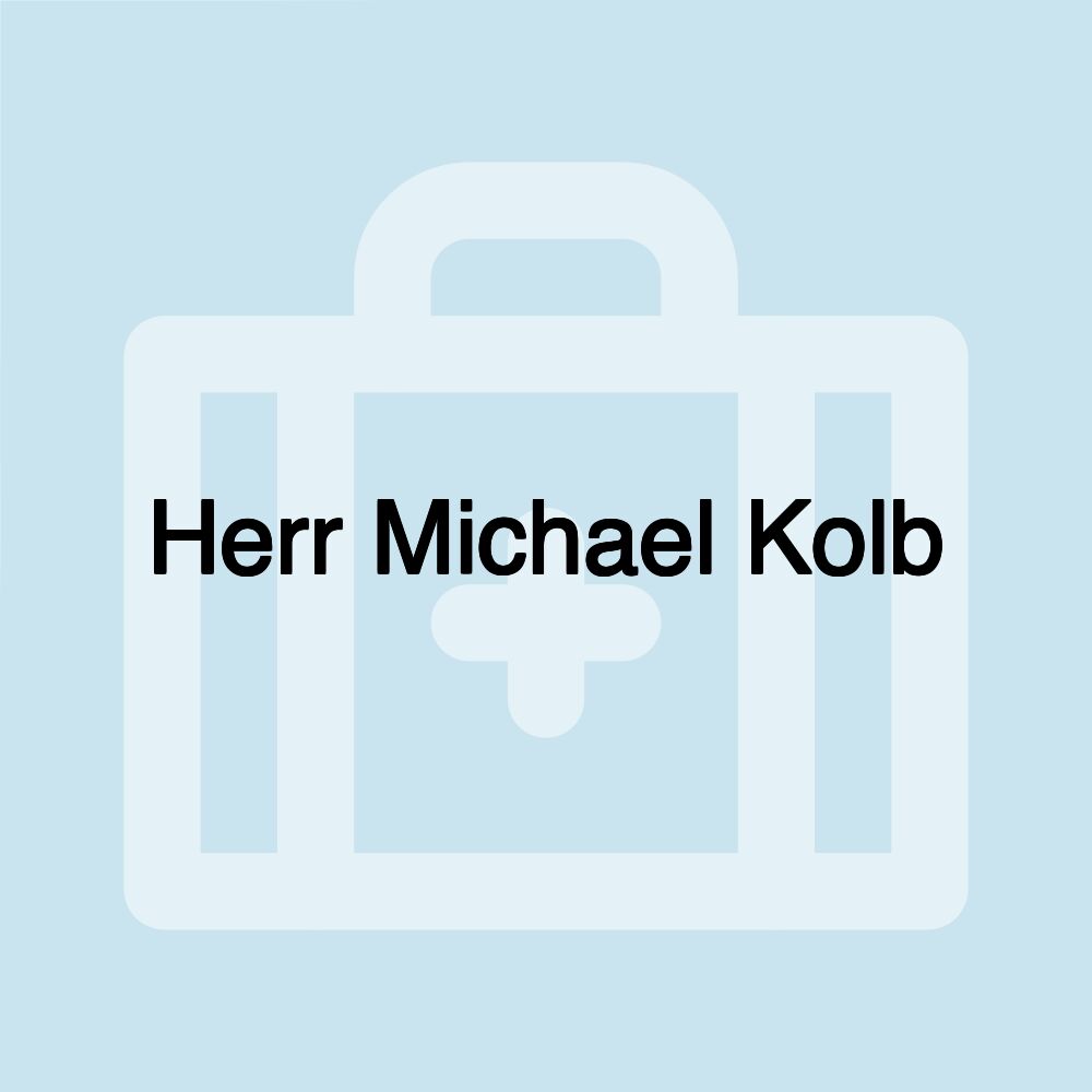 Herr Michael Kolb