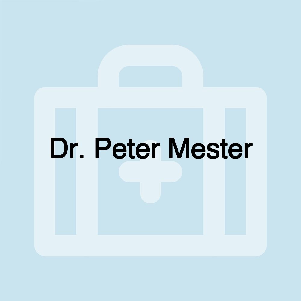 Dr. Peter Mester