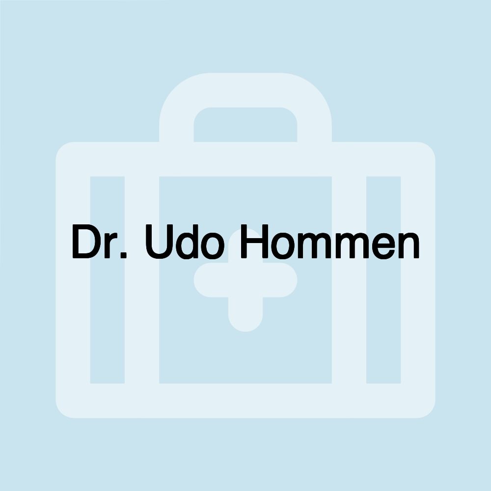 Dr. Udo Hommen