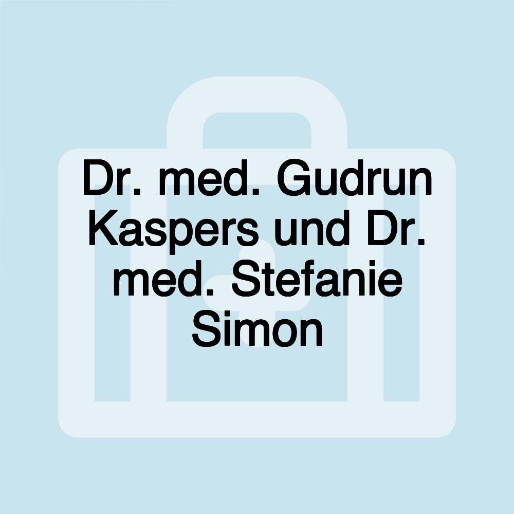 Dr. med. Gudrun Kaspers und Dr. med. Stefanie Simon