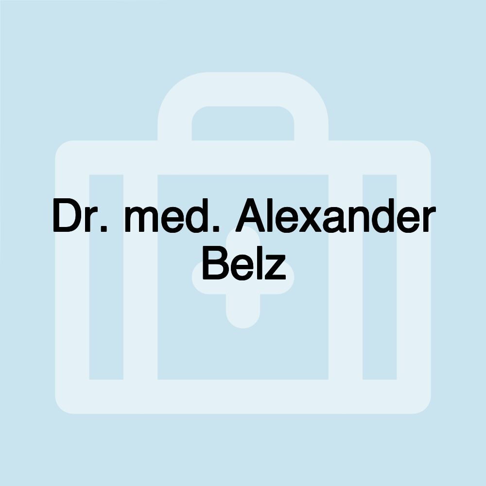 Dr. med. Alexander Belz